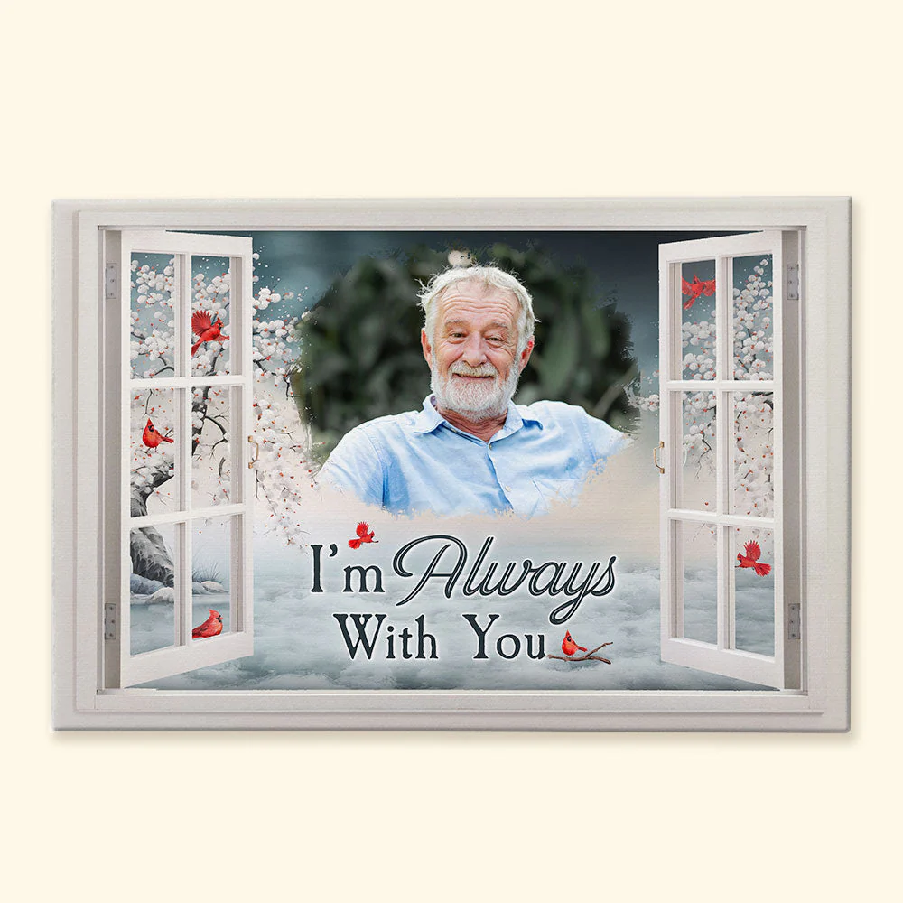 Personalized Memorial Poster or Canvas - Always With You Design - Image 3