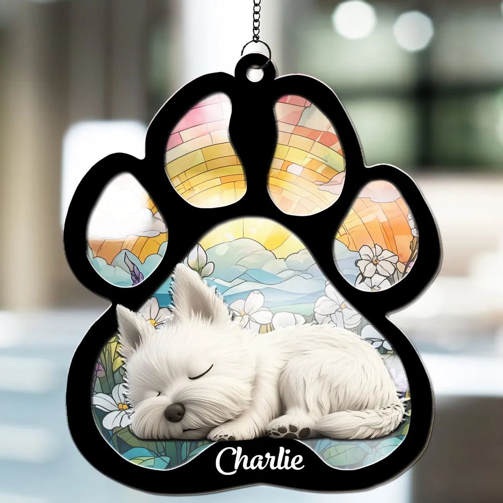 A Girl And Her Beautiful Memory - Personalized Custom Suncatcher - Image 2