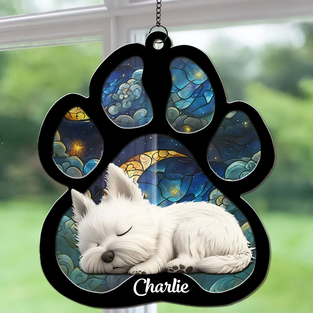 A Girl And Her Beautiful Memory - Personalized Custom Suncatcher - Image 3