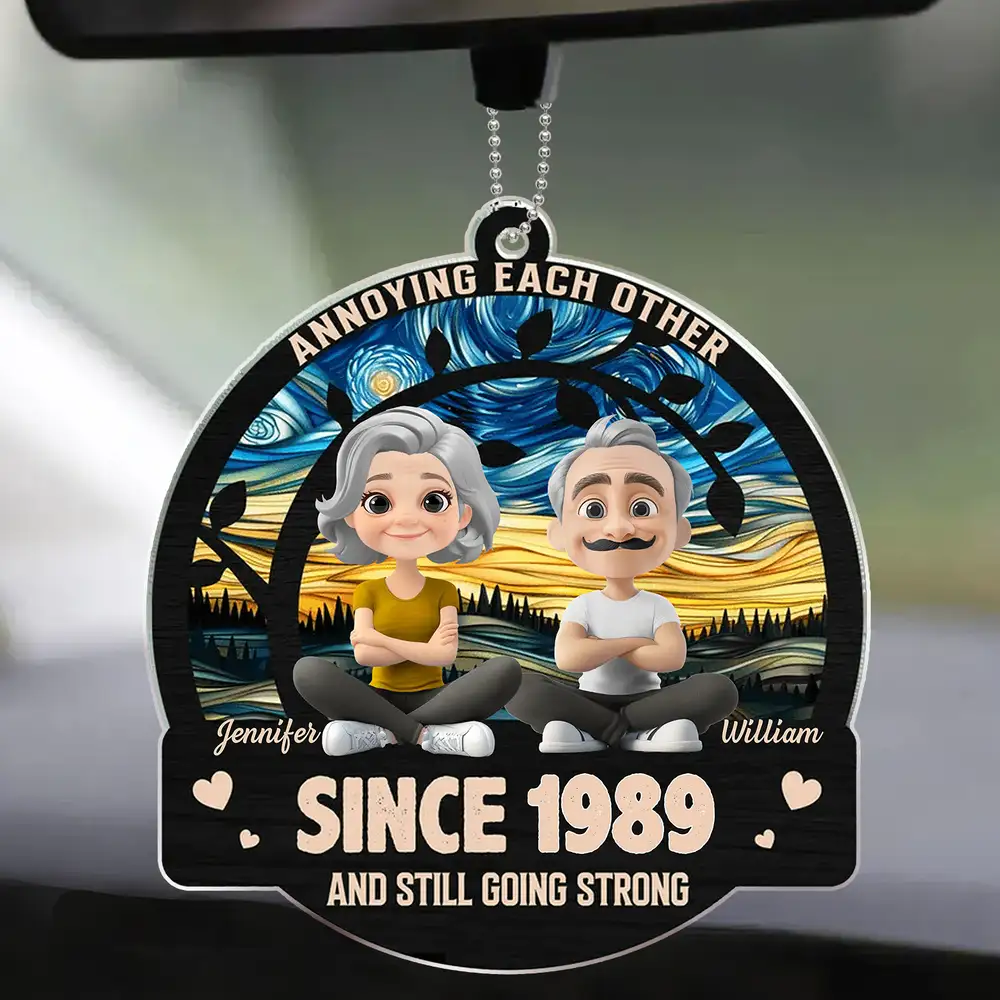 Still Going Strong – Custom Acrylic Ornament with Couple Design and Year, Gift for Spouses - Image 2