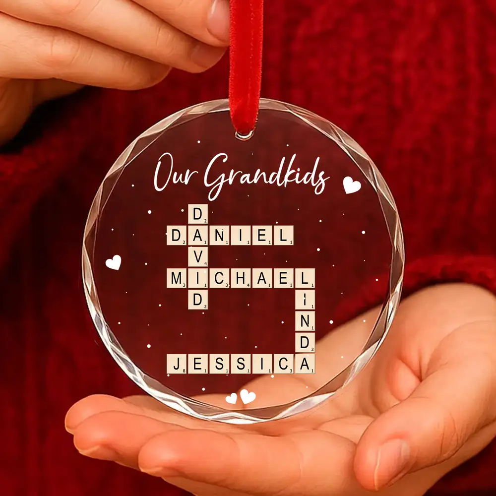 Precious Family Memory - Custom "Our Family" Crystal Ornament, Special Gift for Family or Friends - Image 2