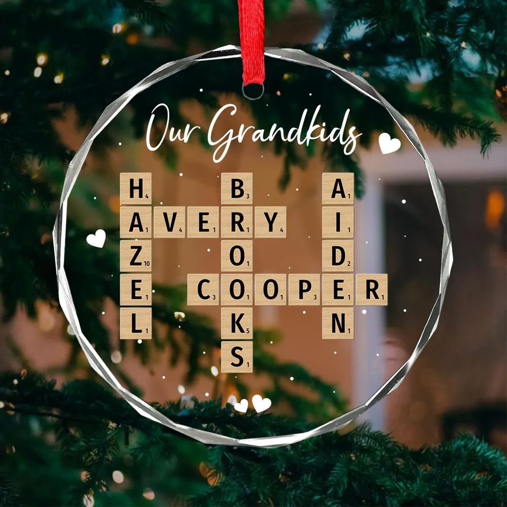 Precious Family Memory - Custom "Our Family" Crystal Ornament, Special Gift for Family or Friends - Image 4