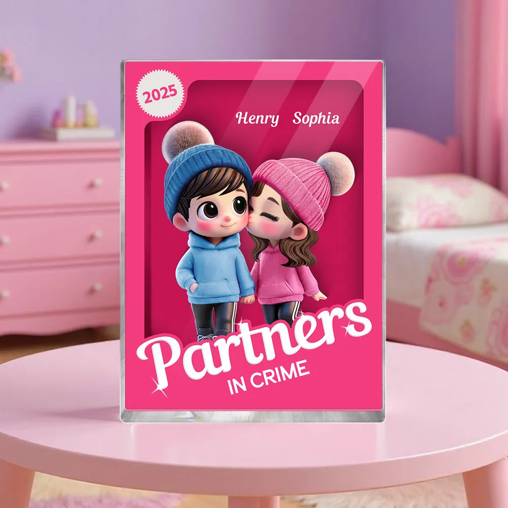 Custom Cartoon Couple Acrylic Plaque β Personalized Anniversary Gift - Image 5
